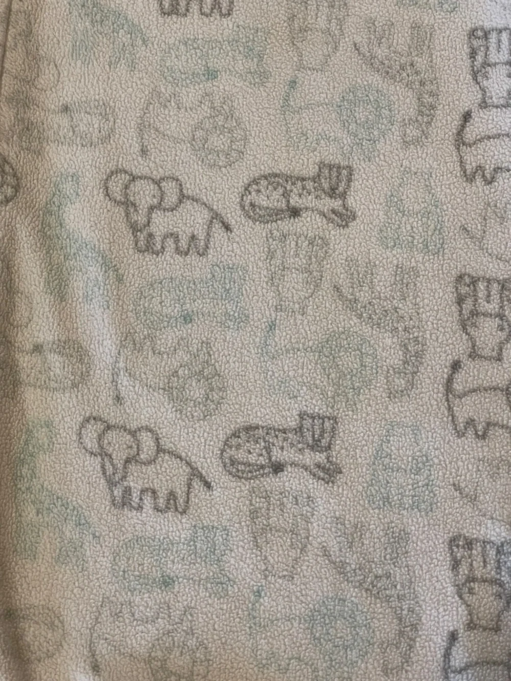 Halo Baby Fleece Sleep Sack Size Medium 6-12 Months Gray Safari Jungle